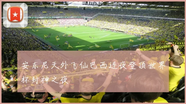安东尼天外飞仙巴西连夜登顶世界杯封神之夜